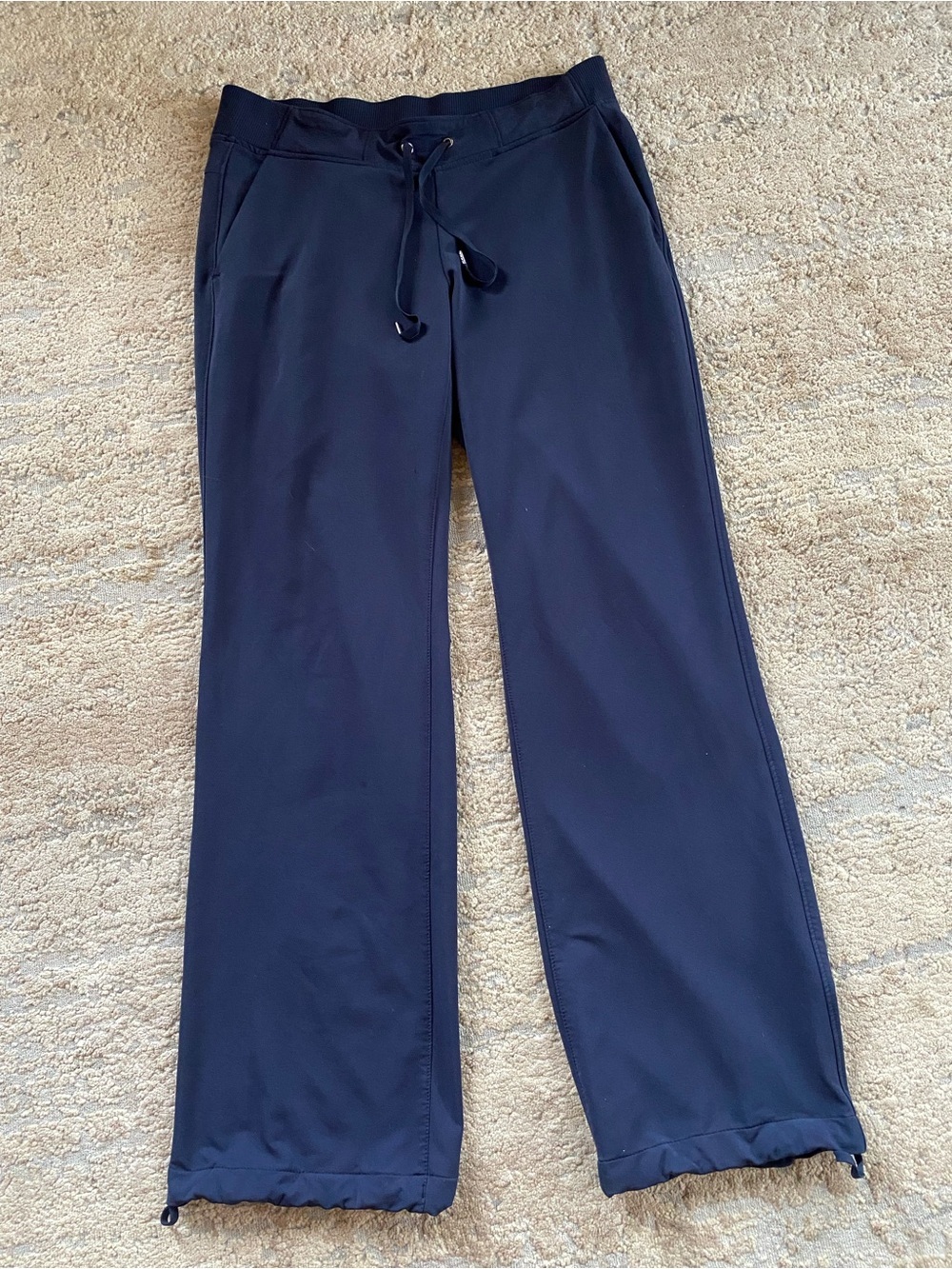 Athleta Midtown Trouser Pants Wide Leg Mid-Rise Luxe Pull-On Pant Relaxed Fit 10 - Picture 2 of 11